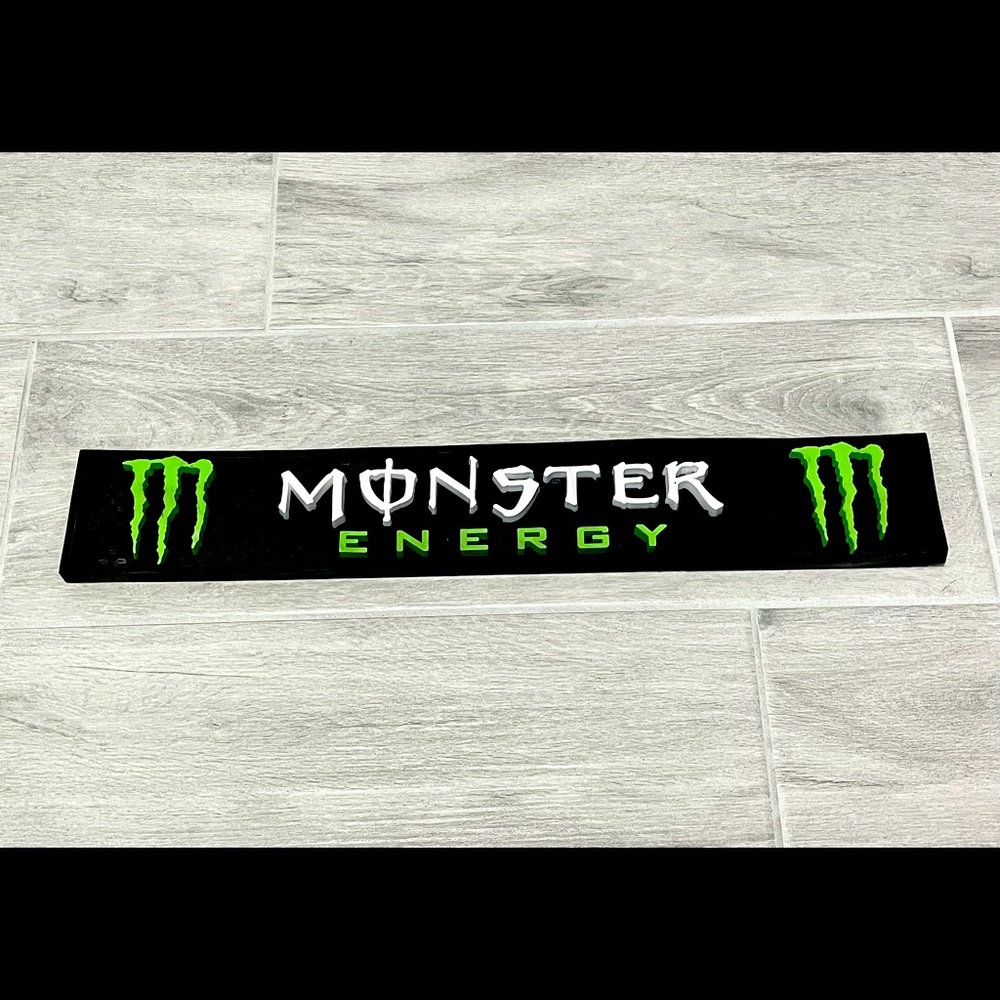 Monster Energy rubber bar spill mat